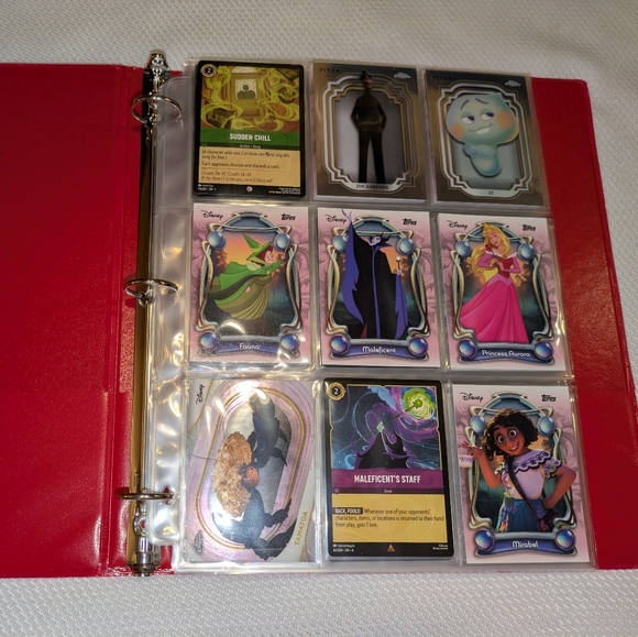 disney trading card binder KarlyPro Compatible with Lorcana Cards 990 Pockets Collectible Holder for MTG other TCG Trading Cards with 55 Sleeves(LOR-3) : Office Products Safely store and protect your valuable Disney Lorcana card collection with the Disney Lorcana 10 Disney Cards Binder Disney